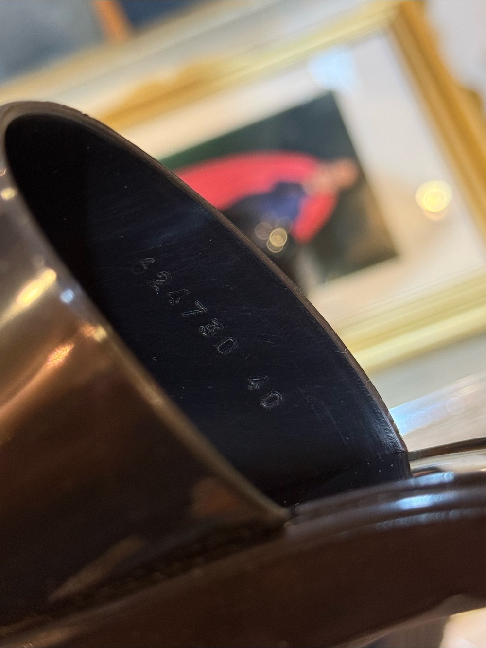 Gucci Black Patent Square-Toe Slide Mules - Picture 10 of 11